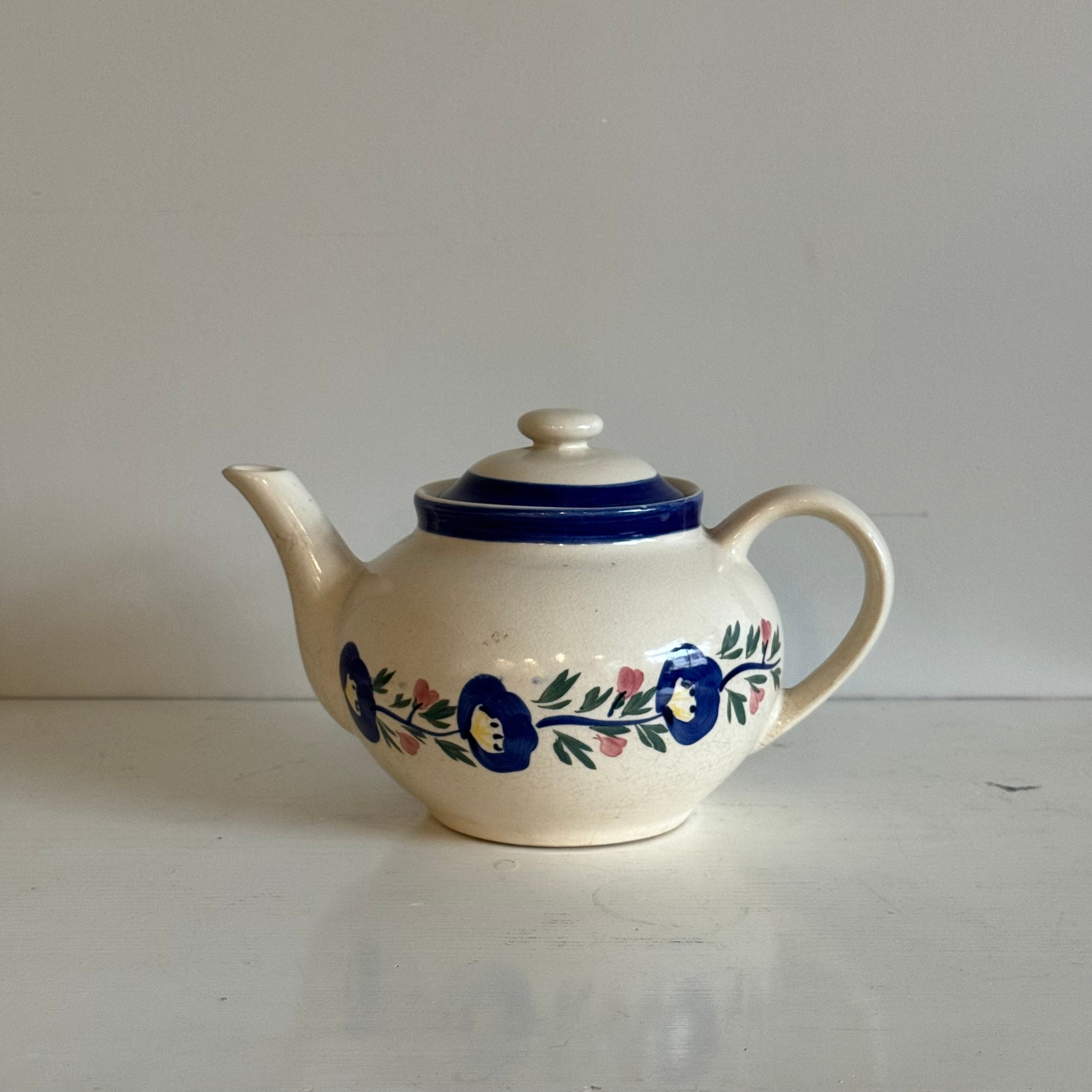 アンティーク花柄陶器ティーポット レトロティーポット 花柄 陶器 茶こし付き – Heartful Country