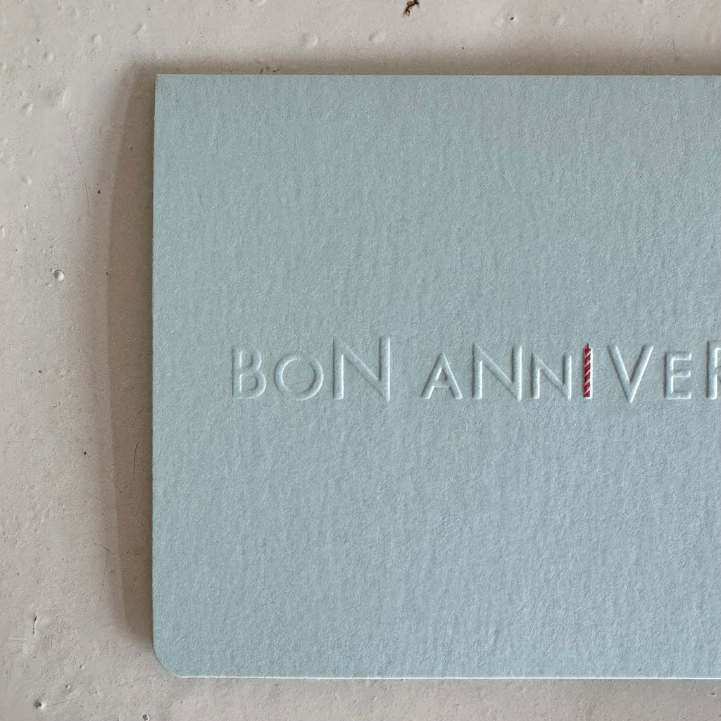 レターカード BON ANNIVERSAIRE