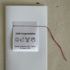 Raumgestalt 100%Congratulation カード