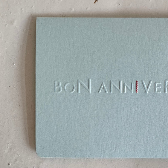 レターカード BON ANNIVERSAIRE